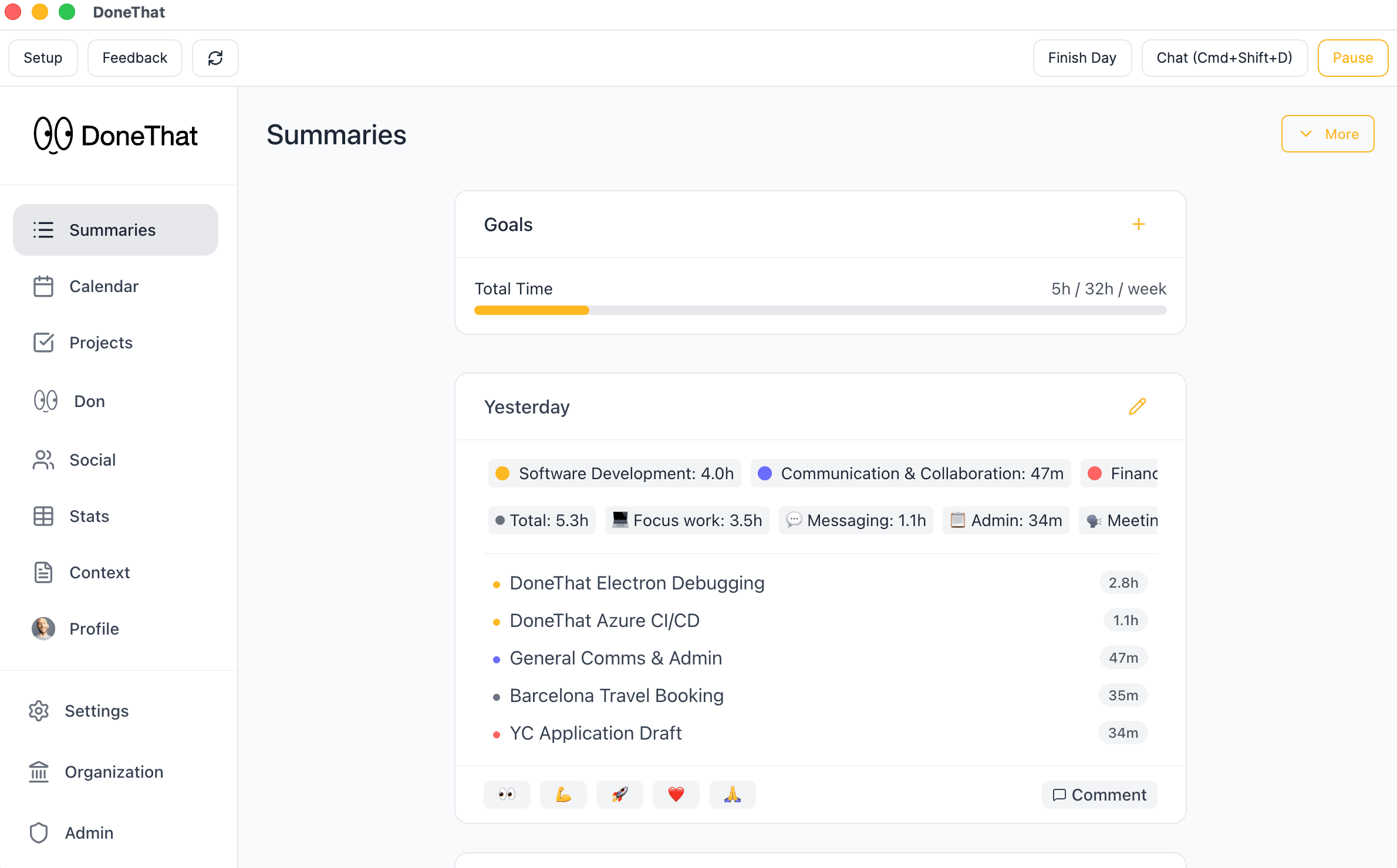 DoneThat desktop app