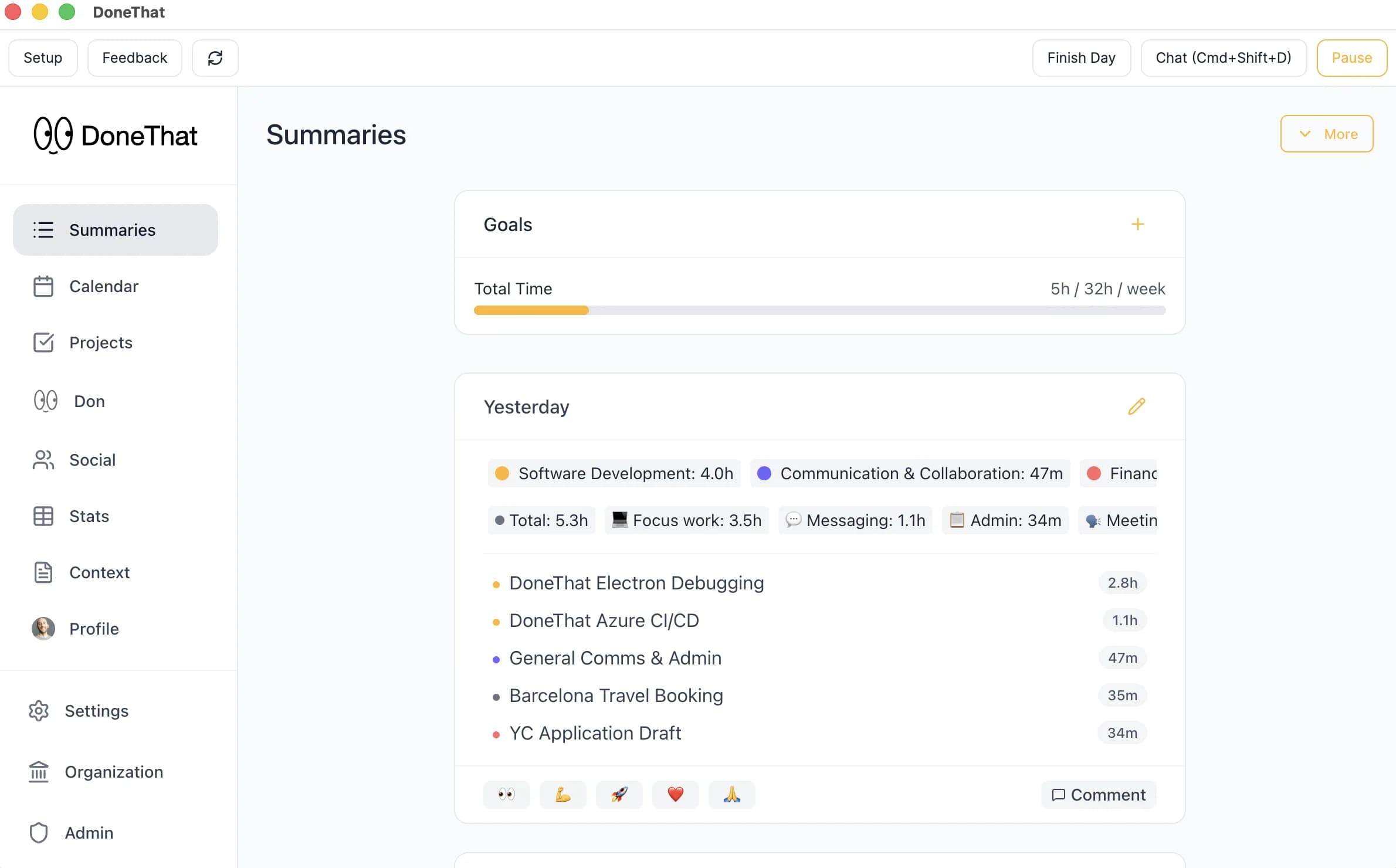 DoneThat desktop app